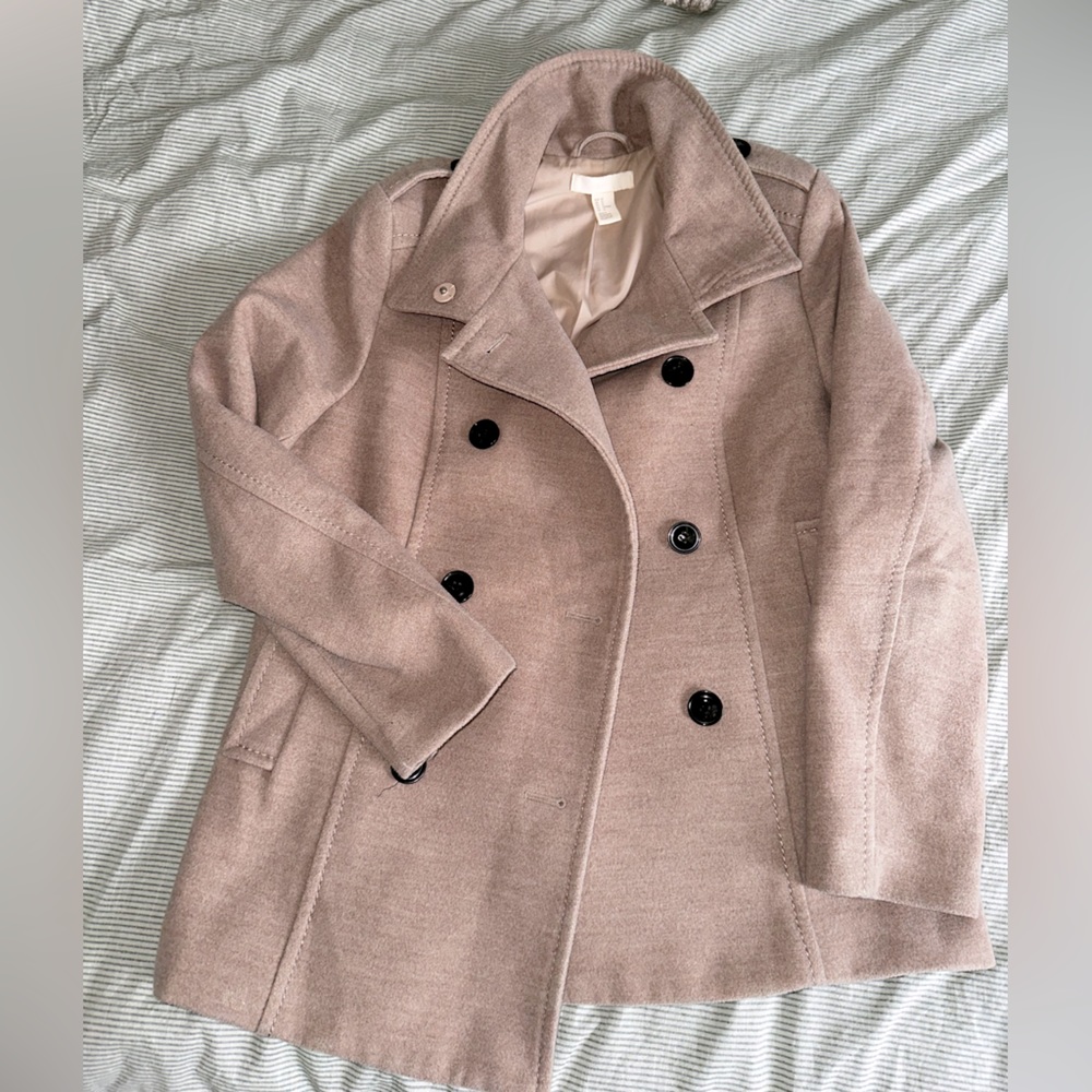 H&M tan Pea Coat